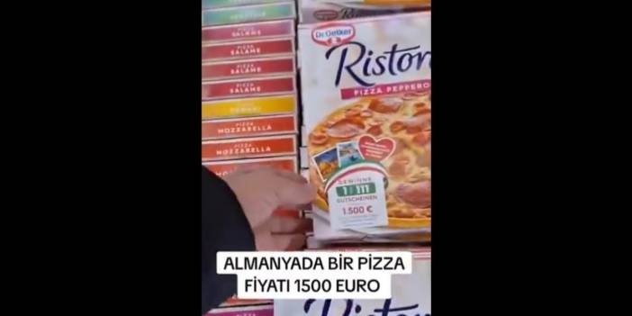 Sosyal medya bu videoyu konuşuyor: Almanya'da bir pizza 1500 Euro mu?