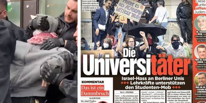 Almanya’nın en çok satan gazetesi İsrail’i protesto edenleri tek tek fişledi