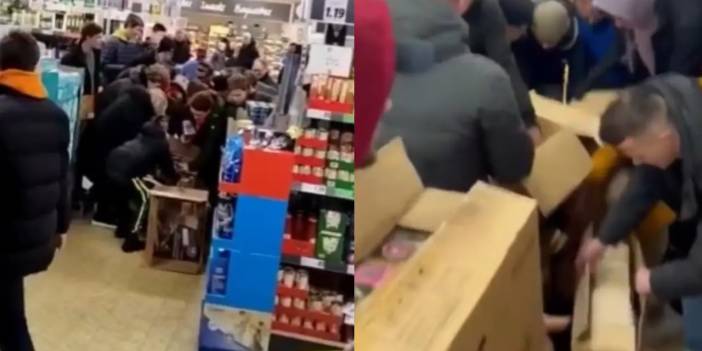 Lidl'de "havai fişek" izdihamı