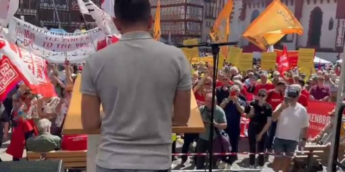 Almanya'daki 1 Mayıs'a Alman Belediye Başkanının "İmamoğlu" sözleri damga vurdu!