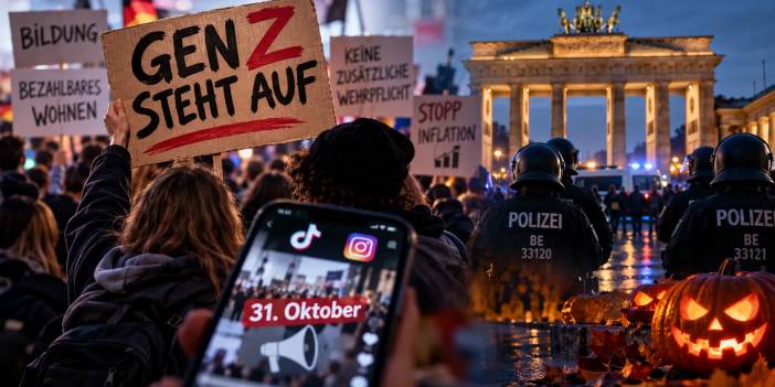 Almanya'da bugün 34 kentte Z kuşağı gösterisi: Köln'de 15 bin kişi bekleniyor