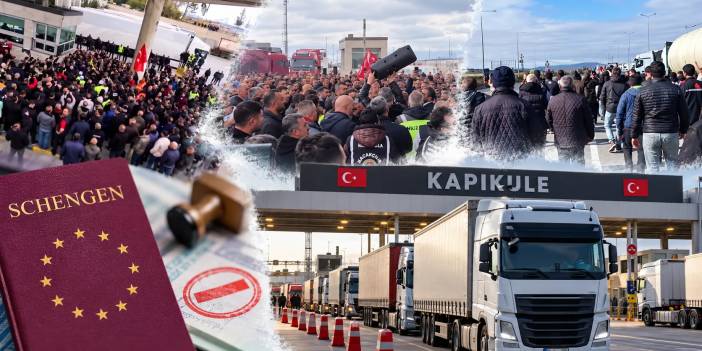 Türkiye'den Avrupa'ya TIR geçişleri durduruldu! Schengen vizesi krizi büyüyor