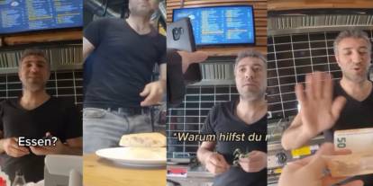 Almanya'da dönercide yürekleri ısıtan video: İyilik iyidir