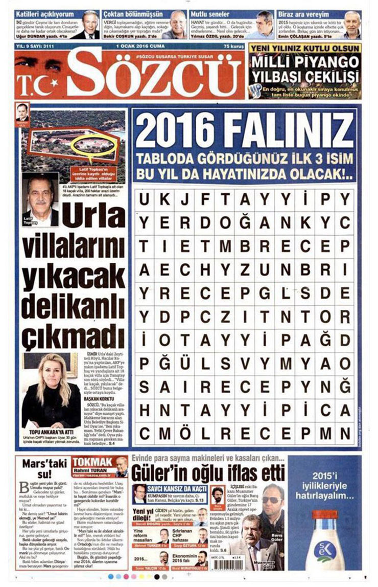 Sözcü'ye operasyonun sebebi 2 haber