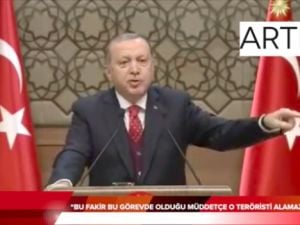 Erdoğan: Bu fakir bu görevde olduğu müddetçe o teröristi alamazsın